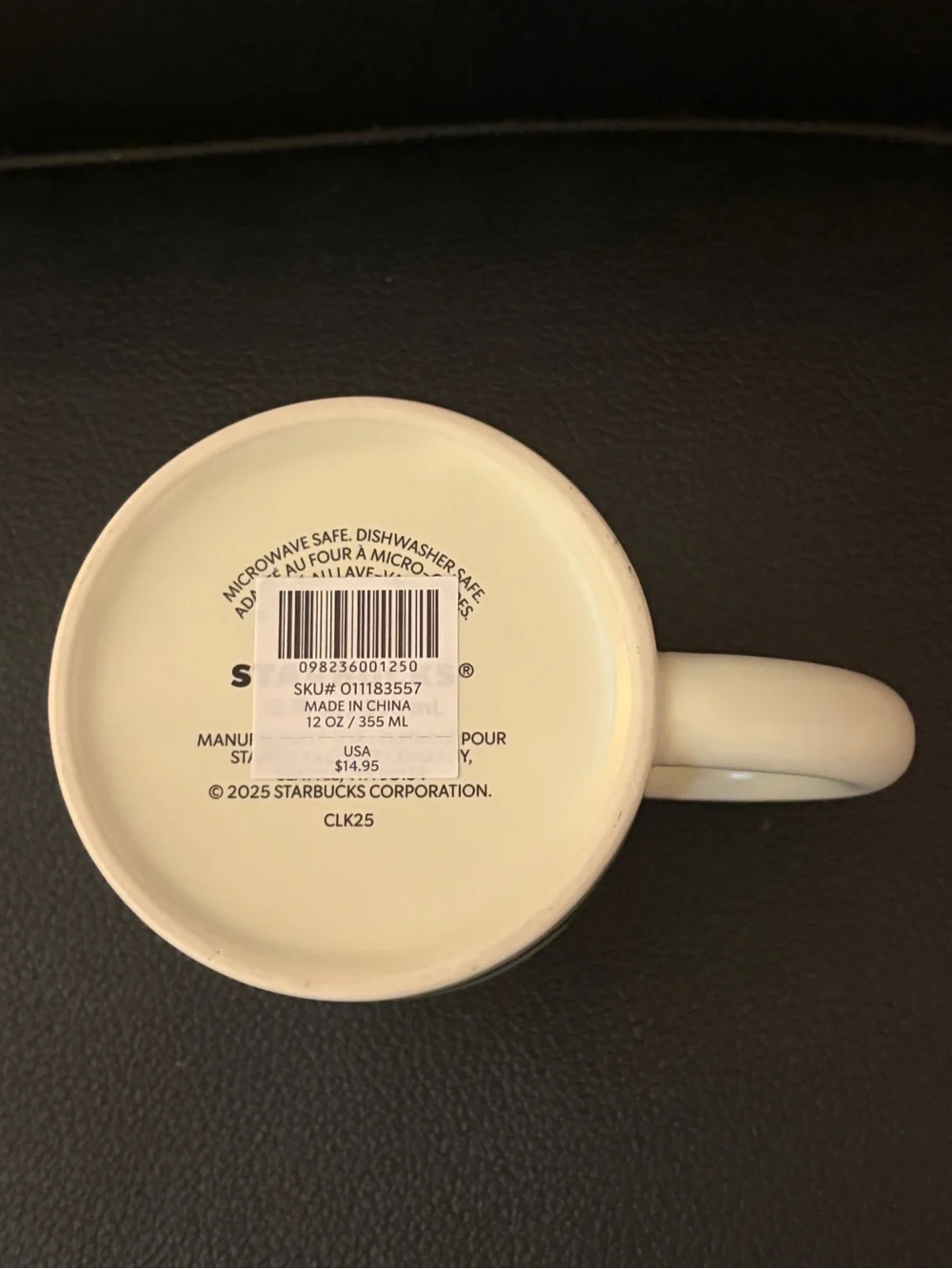 NWT STARBUCKS KITCHEN Coffee for All Winter 2026 12oz 355mL Ceramic Mug White